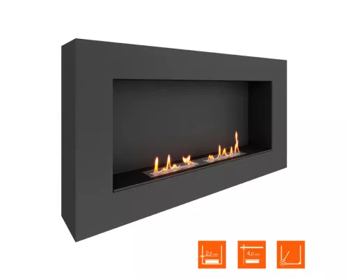 Биокамин SteelHeat WALL GRAND 1200 LITE черный Биокамин SteelHeat WALL GRAND 1200 LITE черный