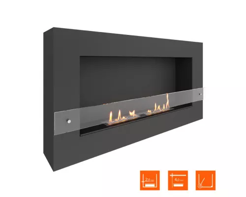 Биокамин SteelHeat WALL GRAND 1200 LITE черный Биокамин SteelHeat WALL GRAND 1200 LITE черный