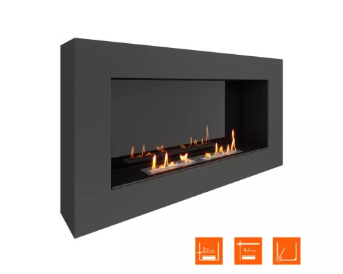 Биокамин SteelHeat WALL GRAND 1200 LITE черный Биокамин SteelHeat WALL GRAND 1200 LITE черный