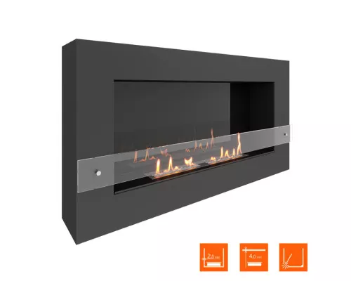 Биокамин SteelHeat WALL GRAND 1200 LITE черный Биокамин SteelHeat WALL GRAND 1200 LITE черный