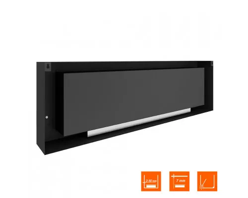 Биокамин SteelHeat WALL LONG 1800 черный Биокамин SteelHeat WALL LONG 1800 черный
