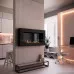 Биокамин SteelHeat WALL GRAND 1200 черный